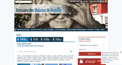 Desktop Screenshot of annuaire-des-maisons-de-retraite.com